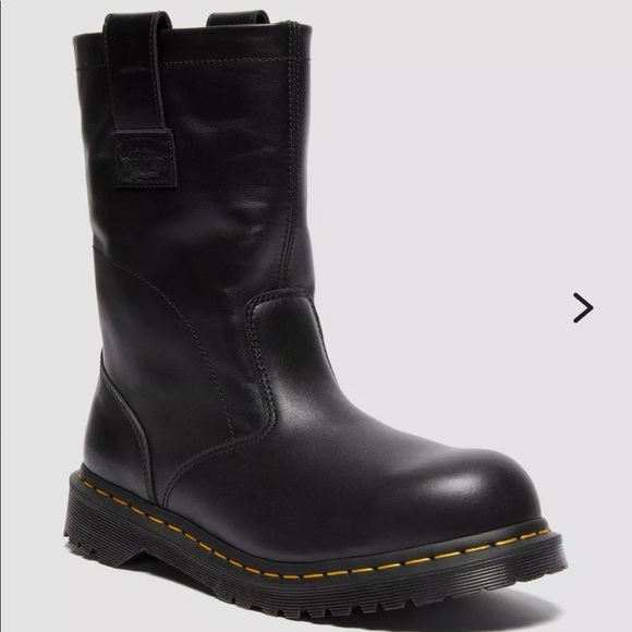 2295 Decon STUSSY x DR. MARTENS leather biker boots - never worn - Picture 1 of 3